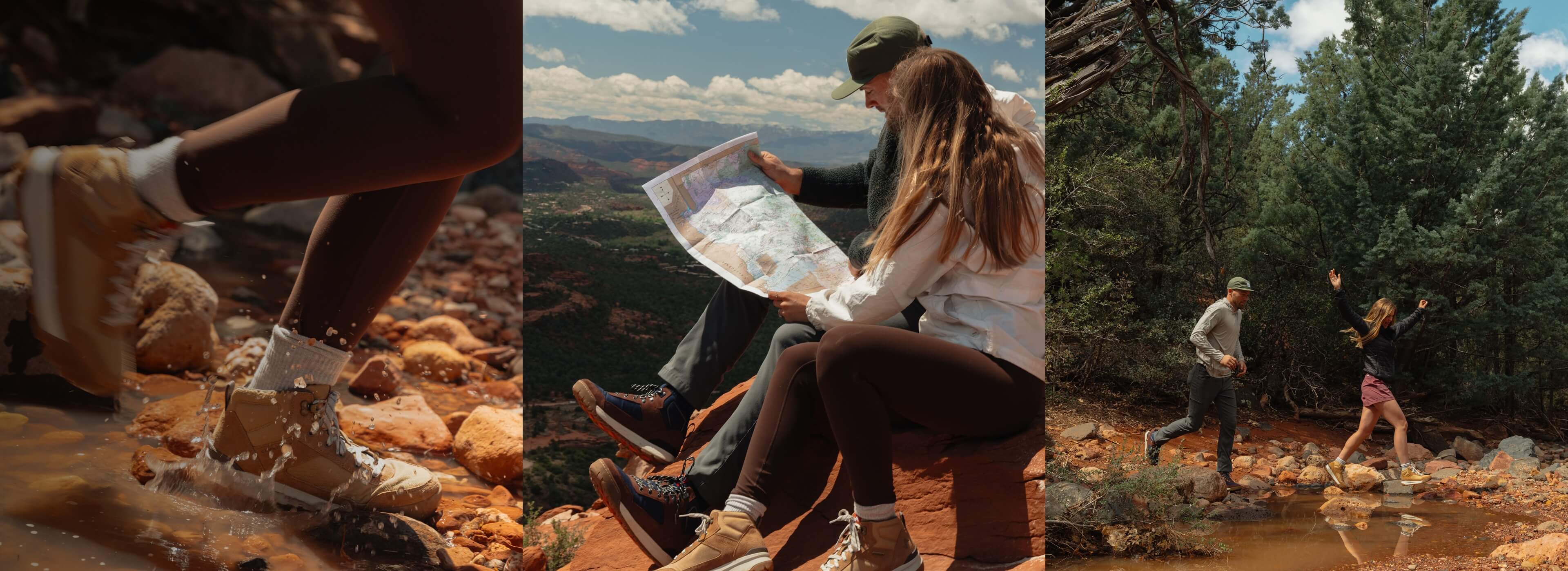 Shop Forsake new arrivals featuring a couple on a hiking trip. 