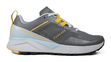 Image features the Women's Cascade Trail Low in gunmetal. 