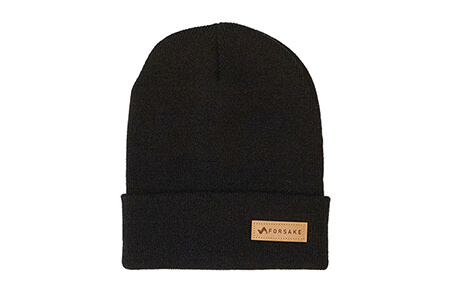 Cuffed Beanie Captuer X Forsake in Black for $20.00