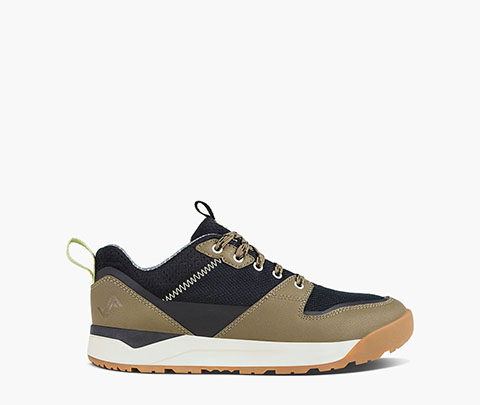 Banks Low Men's Water Resistant Hiking Sneaker in Black/Green for $78.90