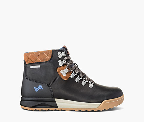 Patch Mid Women's Waterproof Hiking Sneaker Boot in Black/Tan for $95.90