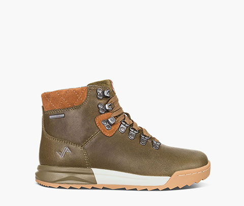 Patch Mid Women's Waterproof Hiking Sneaker Boot in Olive for $160.00