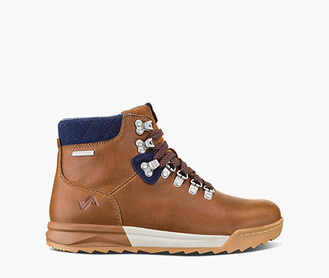 Patch Mid Women's Waterproof Hiking Sneaker Boot in Brown/Navy for $95.90